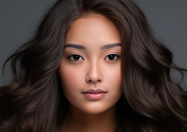 Portrait after face replacement